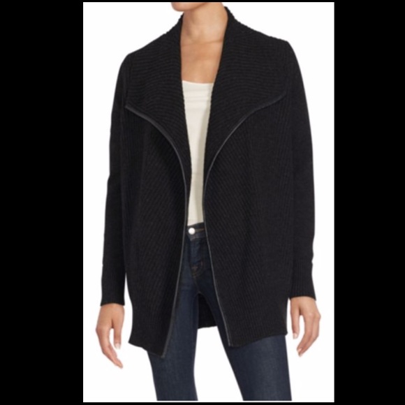 Vince Leather and Wool Sweater - NEVER WORN