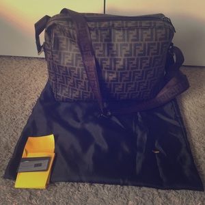 Monogram messenger bag