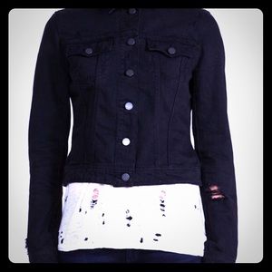 Paige Vermont distressed vintage denim jacket