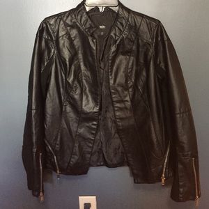 Faux leather jacket