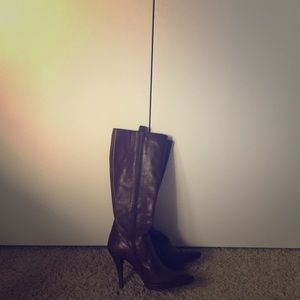 Tall leather boots