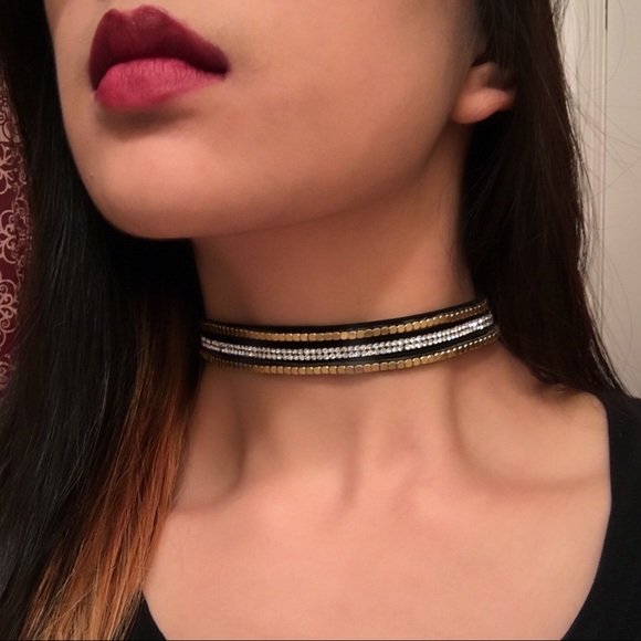 HP! 💖 Triple Tier Studded Choker - Picture 2 of 4