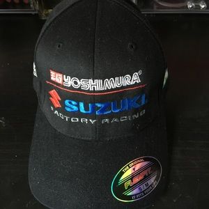 Yoshimura Suzuki Factory Racing FlexFit hat Sz S/M