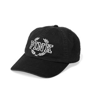 Black "pink" baseball cap