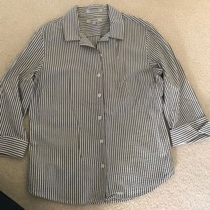 Faconnable 3/4 sleeve button up woman's shirt