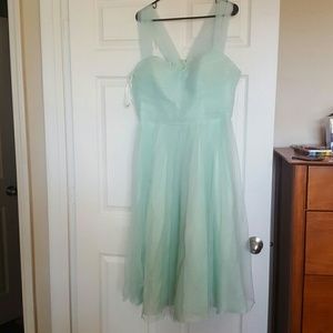 Mint green dress