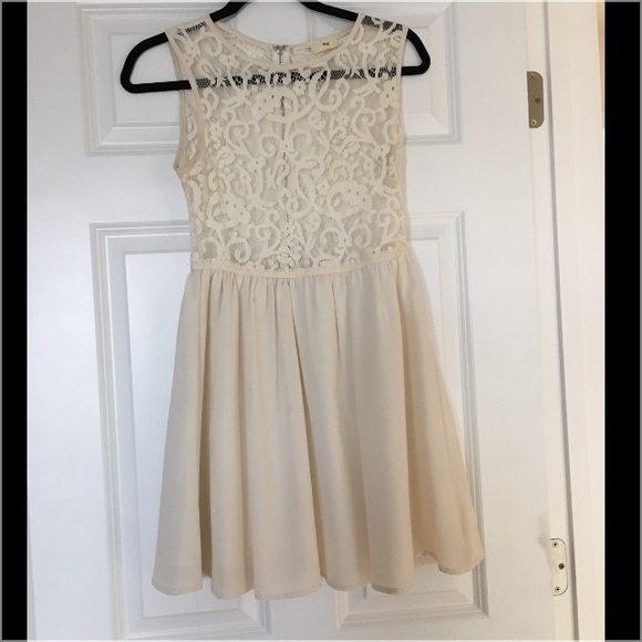 Tobi Lace Top Skater Dress