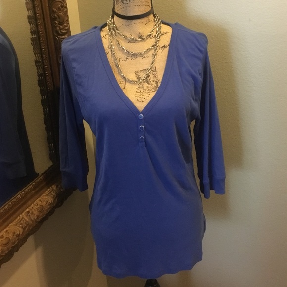 Blue 3/4 Sleeve Top