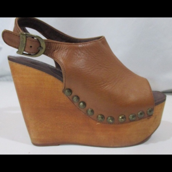 VINTAGE Jeffrey Campbell Last Wood Wedges