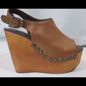 VINTAGE Jeffrey Campbell Last Wood Wedges