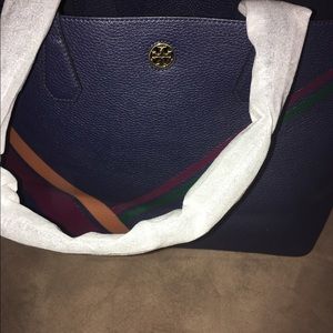 Tory Burch Printed Stripe Perry Tote