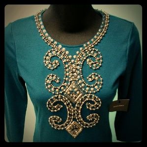 ✨ Elegant Embellished Cocktail Dress – Designer Piece ✨