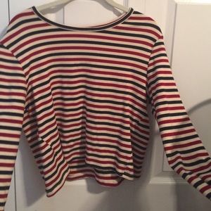 70's style striped long sleeve!