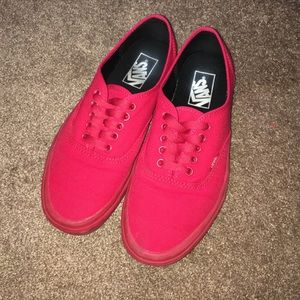 All red vans