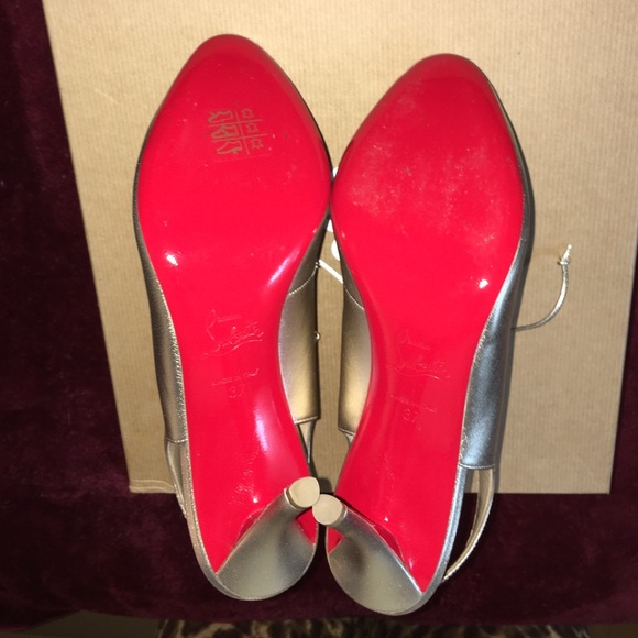 Christian Louboutin Top Nic Nappa Laminata heels - Picture 4 of 4