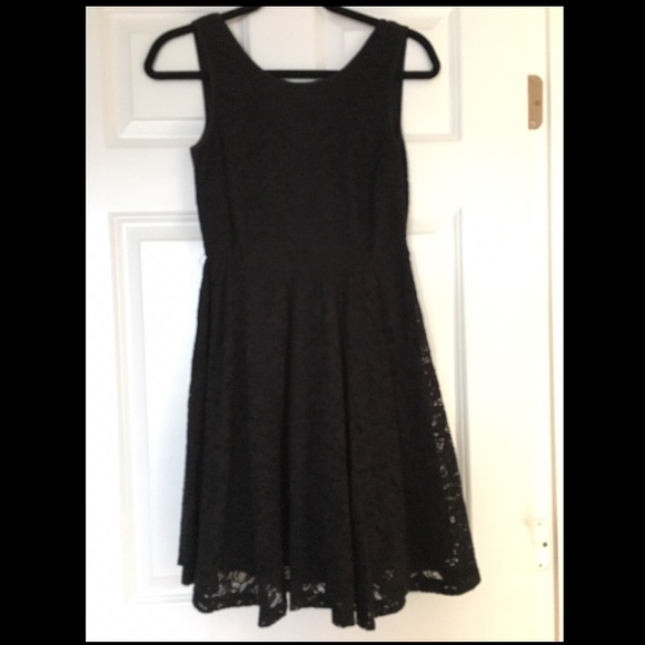 Monteau Black Lace Dress