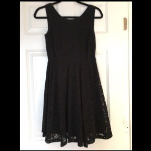 Monteau Black Lace Dress