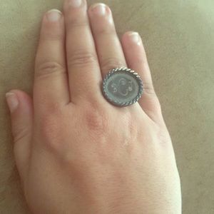 Monogrammed ring