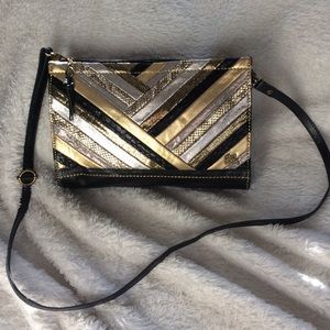 The Sak Small Metallic Leather Crossbody
