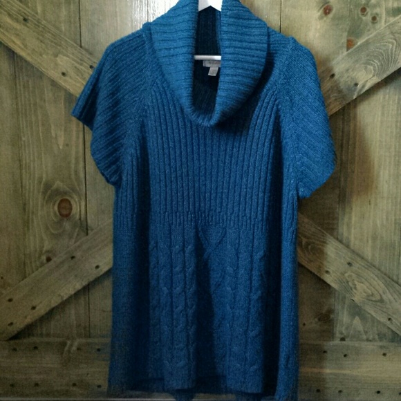 Dress Barn Sweaters - Teal sweater with cowl neck
