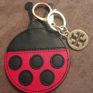 Tory Burch Kerrigton Appliqué Ladybug Key FOB