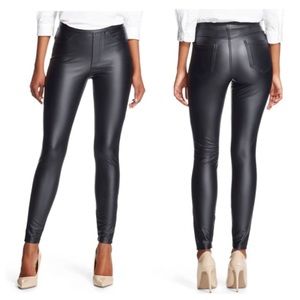 Women's Jeggings Faux Leather Black