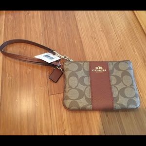 Brown Coach Wristlet