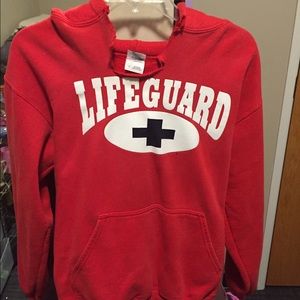 Lifeguard sweatshirt.