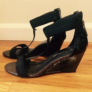 Donald J. Pliner T-Strap Wedge Sandal