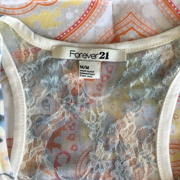 Multi-Layer Ruffle and Lace Tank - Picture 3 of 4