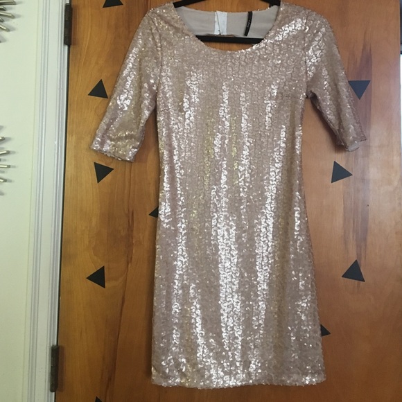 Blush Sequin Dress