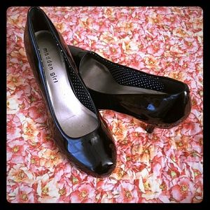 Black Patent Pumps