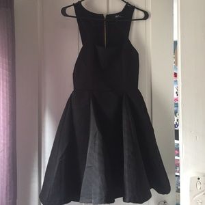 Lulus skater dress, fun neckline