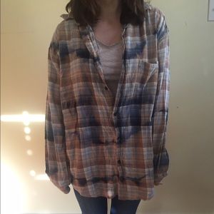 Distressed flannel