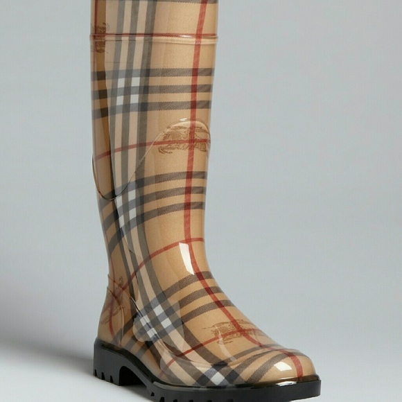 Burberry rain boots