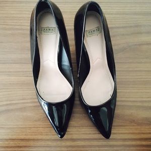 Zara black pointed high heel