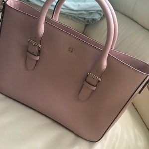kate Spade - pink leather tote purse