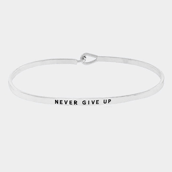 Hannah Beury Jewelry - "Never give up" Bracelet