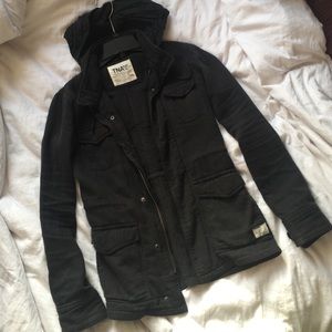 TNA Aritzia Battersea Military field jacket black