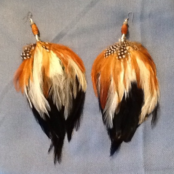 Feather Earrings - Picture 1 of 3