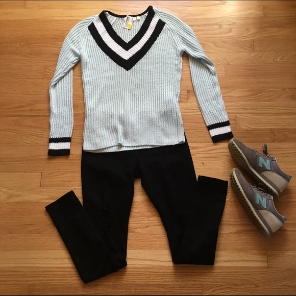 RD style Sweaters - Athleisure mint varsity sweater. RD style Sweaters - Athleisure mint varsity sweater.