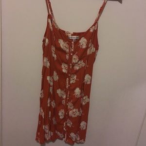 Orange button up Abercrombie dress