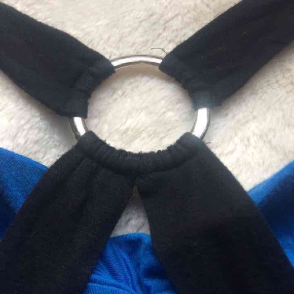 Woman’s Blue and black Strap Tank Top Shirt Tunic S - Picture 4 of 4