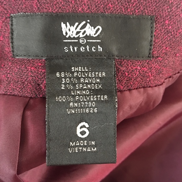 Cranberry pencil skirt w belt loops - Picture 3 of 3