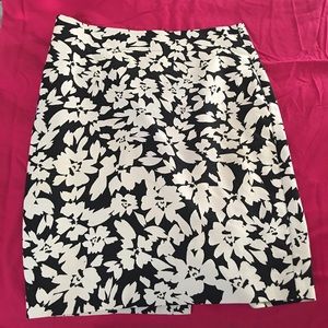 Floral pencil skirt