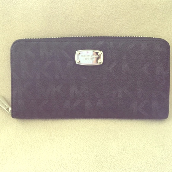 Black MK Travel wallet