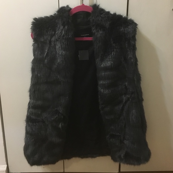 Club Monaco faux fur vest