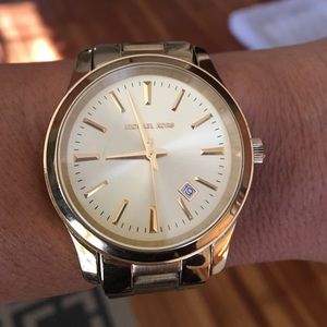 Gold tone Michael Kors watch