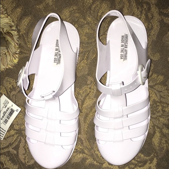 NWT JUJU American Apparel jelly sandals
