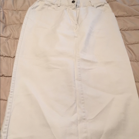 Long khaki Pencil Maxi Skirt size 8